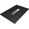 Mexen Toro brodzik prostokątny SMC 140 x 70 cm, czarny, maskownica złota - 43707014-G