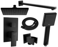 Mexen Uno DR45 zestaw prysznicowy podtynkowy, czarny - 71435DR45-70