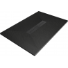 Mexen Toro plato de ducha rectangular SMC 110 x 70 cm, negro, tapa negra - 43707011-B