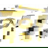 Mexen Uno DR62 inbouw douche set, goud - 71435DR62-50