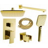Mexen Uno DR62 inbouwdouche set, goud - 71435DR62-50