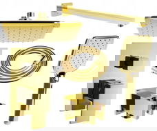 Mexen Uno DR62 conjunto de ducha empotrado, dorado - 71435DR62-50