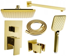 Mexen Uno DR62 ugradbeni tuš set, zlatni - 71435DR62-50