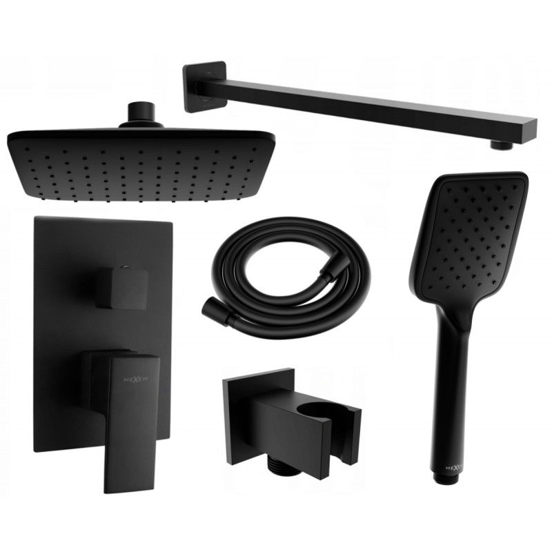Mexen Uno DR62 set doccia incasso, nero - 71435DR62-70