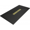 Mexen Toro ristkülikukujuline SMC dušialus 170 x 80 cm, must, kuldne kate - 43708017-G