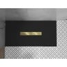 Mexen Toro rectangular shower tray SMC 150 x 80 cm, black, gold cover - 43708015-G