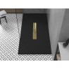 Mexen Toro ristkülikukujuline SMC dušialus 170 x 80 cm, must, kuldne kate - 43708017-G