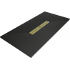 Mexen Toro ristkülikukujuline SMC-dušialus 200 x 90 cm, must, kuldne kate - 43709020-G
