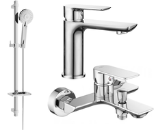 Mexen Alfa DQ40 ensemble de bain, chrome - 745703DQ40-00