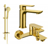 Mexen Alfa DQ40 Bathtub Set, Gold - 745703DQ40-50