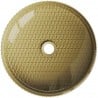Mexen Aura glazen opbouw wastafel 39 x 39 cm, goud - 24013950
