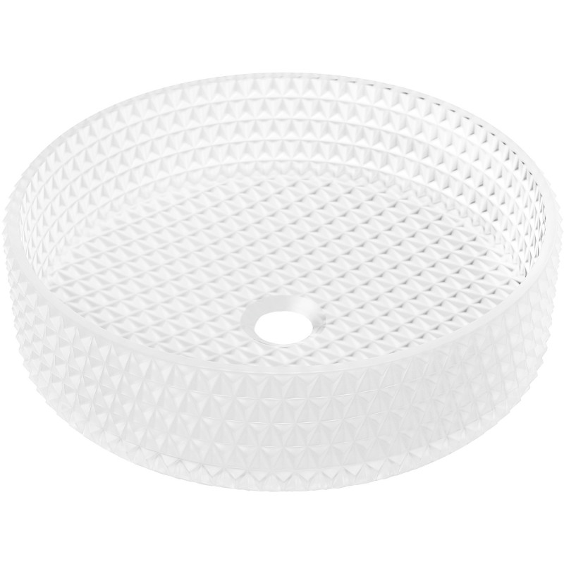 Mexen Aura Glas-Waschtisch 39 x 39 cm, mattes Glas - 24013930