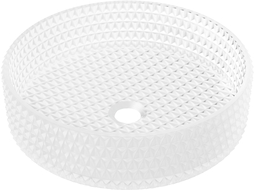 Mexen Aura glas handfat ovanpå bänk 39 x 39 cm, matt glas - 24013930