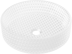 Mexen Aura lavatório de vidro de bancada 39 x 39 cm, vidro fosco - 24013930