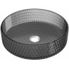 Mexen Aura glazen opzetwastafel 39 x 39 cm, zwart - 24013970