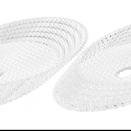 Mexen Aura glashandfat tvättställ 39 x 39 cm, transparent - 24013900