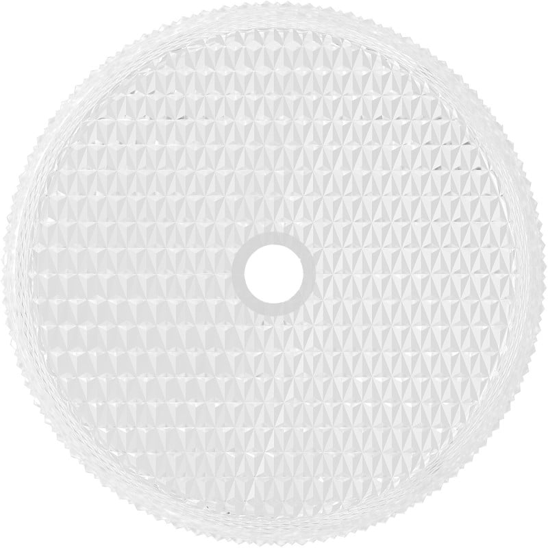 Mexen Aura Glaswaschbecken Aufsatzwaschbecken 39 x 39 cm, transparent - 24013900