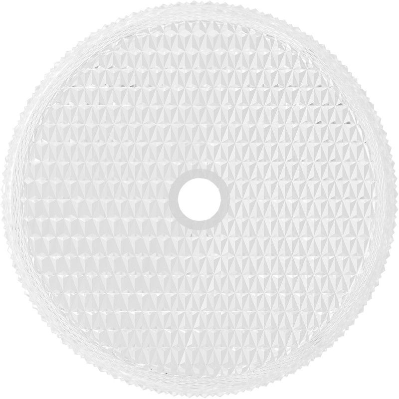 Mexen Aura glazen opbouw wastafel 39 x 39 cm, transparant - 24013900