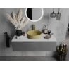 Mexen Aura lavabo en verre à poser 39 x 39 cm, or - 24013950