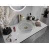 Mexen Aura lavabo sobre encimera de cristal 39 x 39 cm, transparente - 24013900