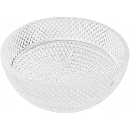 Mexen Dora fregadero de vidrio sobre encimera 34 x 34 cm, transparente - 24113400