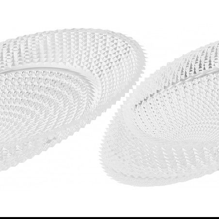 Mexen Dora glass countertop washbasin 34 x 34 cm, transparent - 24113400