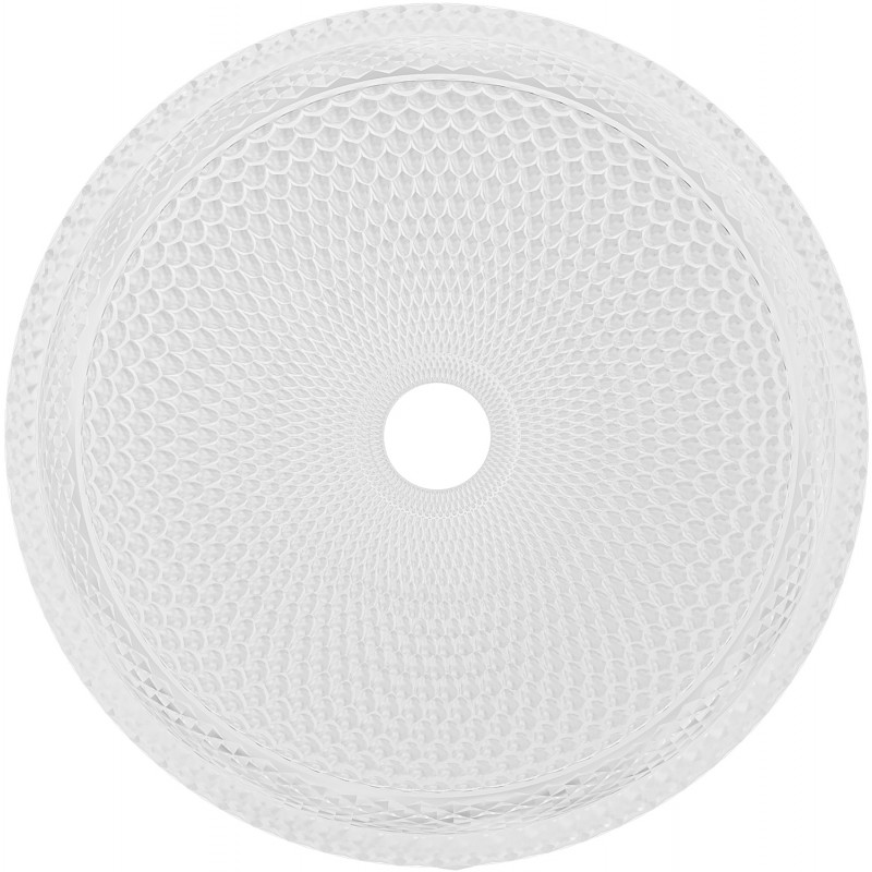 Mexen Dora glazen opbouw wasbak 34 x 34 cm, transparant - 24113400
