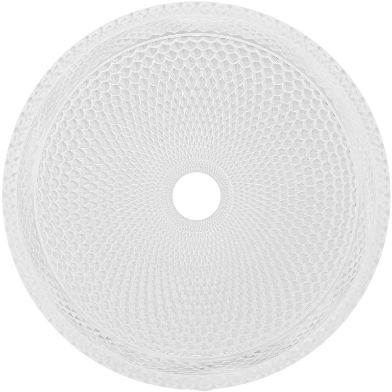 Mexen Dora lavabo de vidrio sobre encimera de 34 x 34 cm, transparente - 24113400