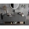 Mexen Dora glazen opbouw waskom 34 x 34 cm, transparant - 24113400