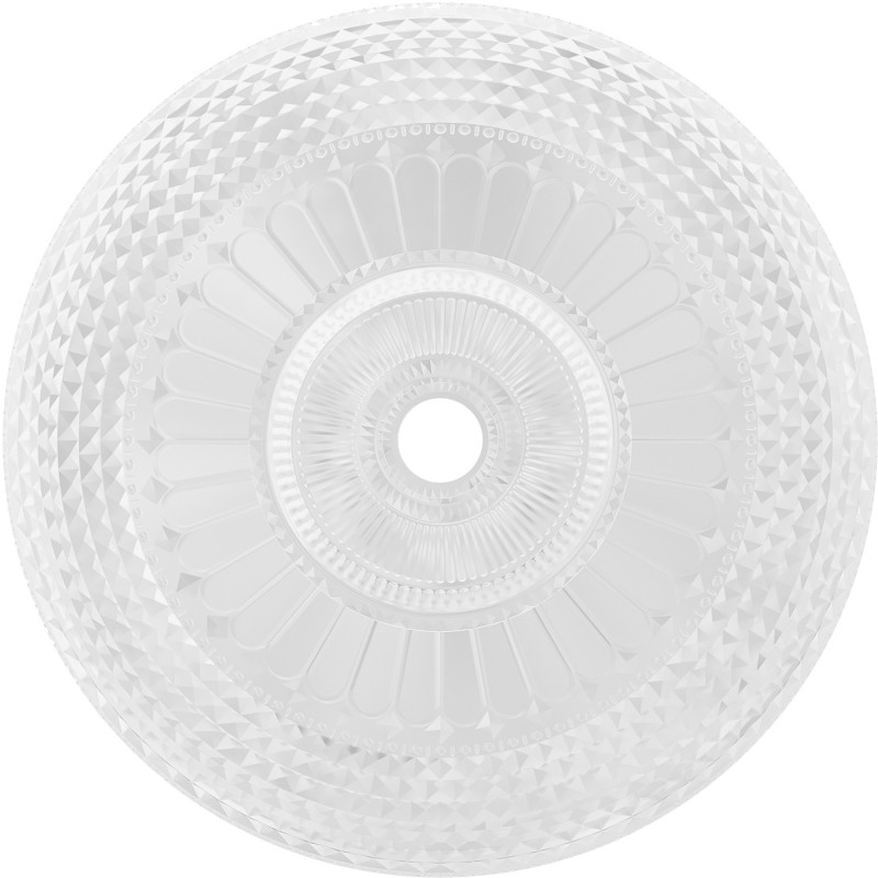 Mexen Heba glass countertop washbasin 45 x 45 cm, transparent - 24064500