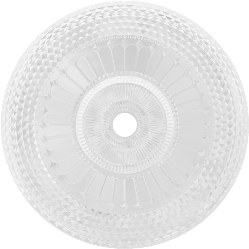 Mexen Heba lasinen työtason päällinen pesuallas 45 x 45 cm, läpinäkyvä - 24064500