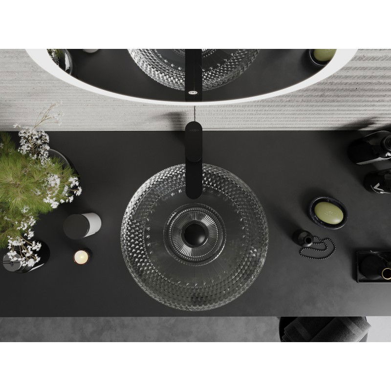 Mexen Heba lavabo da appoggio in vetro 45 x 45 cm, trasparente - 24064500