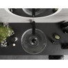 Mexen Heba glass countertop washbasin 45 x 45 cm, transparent - 24064500