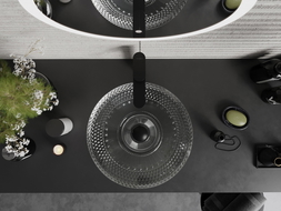 Mexen Heba lavatório de vidro de bancada 45 x 45 cm, transparente - 24064500