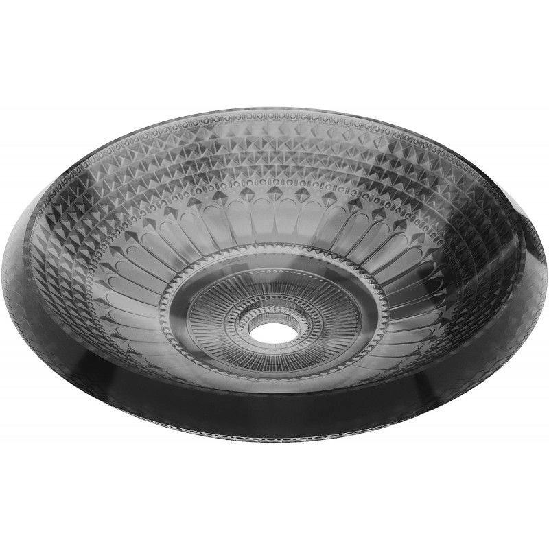Mexen Heba glazen opbouw waskom 45 x 45 cm, zwart - 24064570