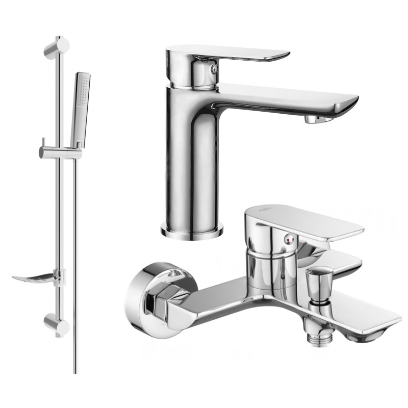 Mexen Alfa DF72 vannikomplekt, kroom - 745703DF72-00