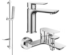 Mexen Alfa DF72 bath set, chrome - 745703DF72-00