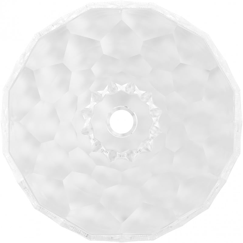 Mexen Inga lavabo sobre encimera de vidrio 44 x 44 cm, transparente - 24074400