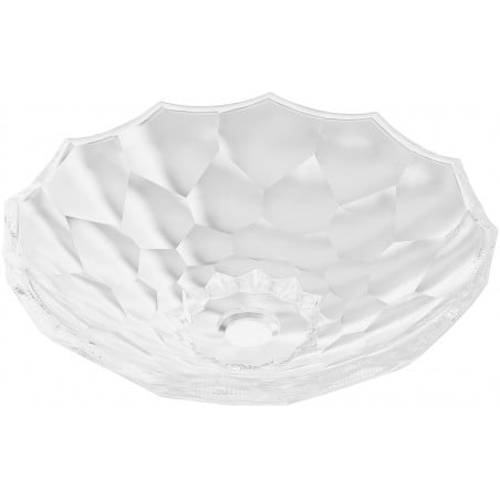 Mexen Inga lavatório de vidro de bancada 44 x 44 cm, transparente - 24074400