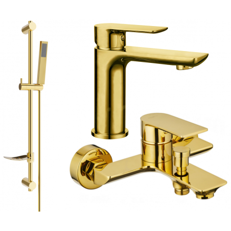 Mexen Alfa DF02 set da bagno, oro - 745703DF02-50