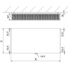 Mexen Flat CCF33 panel radiator 600 x 1000 mm, bottom center connection, 2201 W, black - W6C33F-060-100-70