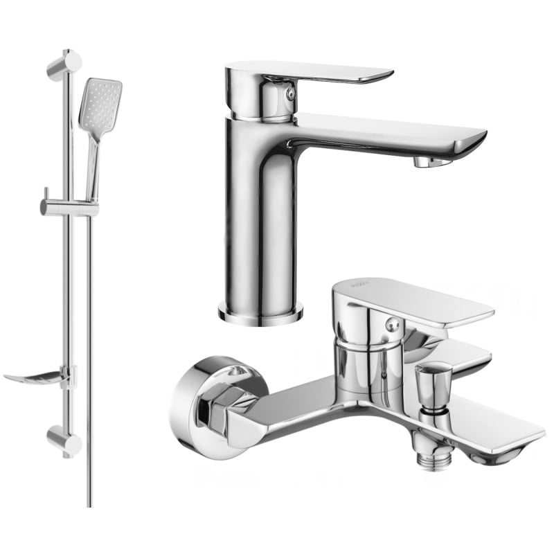 Mexen Alfa DF62 set za kadu, krom - 745703DF62-00