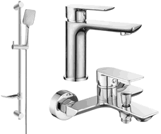 Mexen Alfa DF62 ensemble pour baignoire, chrome - 745703DF62-00