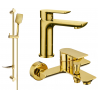 Mexen Alfa DF62 Bathtub Set, Gold - 745703DF62-50