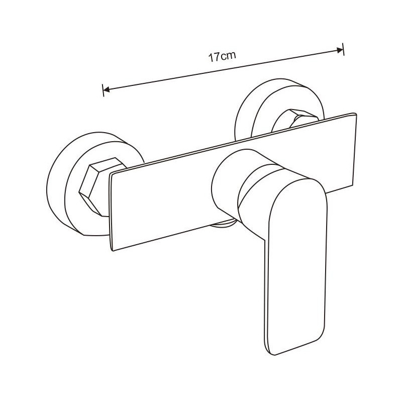 Mexen Alfa DQ40 σετ ντους, χρώμιο - 745704DQ40-00