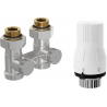 Mexen G02 thermostatisch tweepijpsset DN50, recht 1/2"x3/4", nikkel - W912-012-928-01