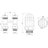 Mexen G03 termostatski komplet dvorubrni DN50, kutni 1/2"x16 mm, nikal - W911-016-938-01