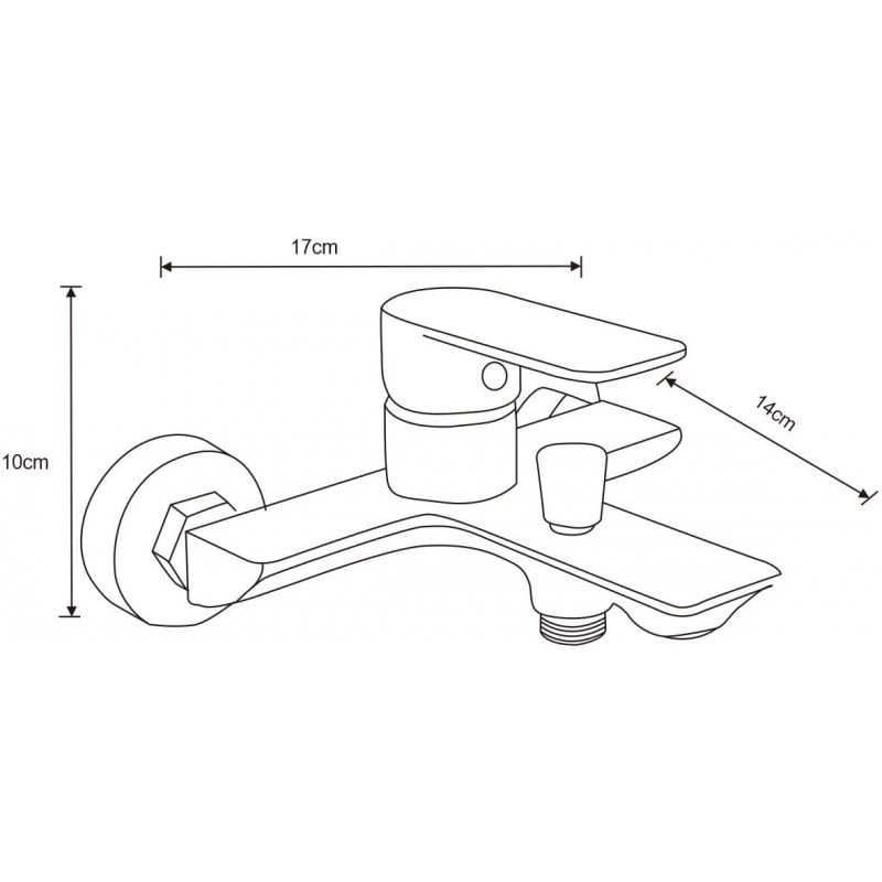 Mexen Alfa R40 Badewannen-Set, Chrom - 745703R40-00
