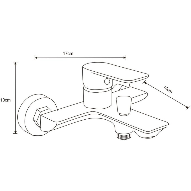 Mexen Alfa R40 Bathtub Set, Chrome - 745703R40-00