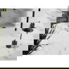Mexen Stone+ kwadratische composiet douchebak 100 x 100 cm, wit, zwarte afdekking - 44101010-B
